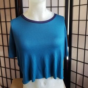Nwot blue crop top